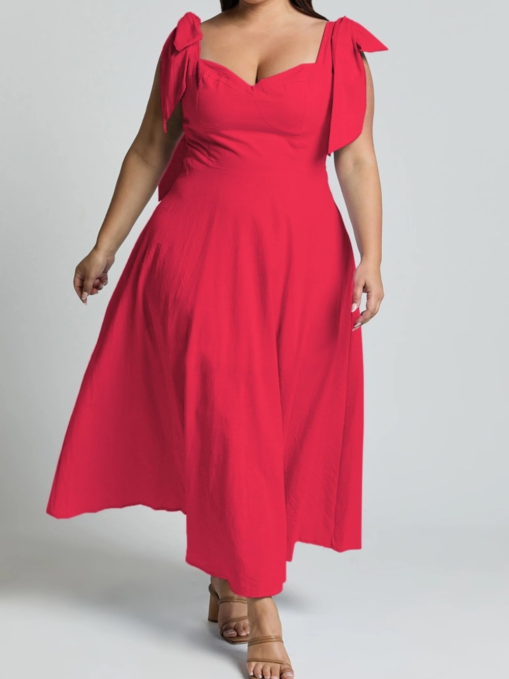 Showpo Tymia Midi Dress - Red